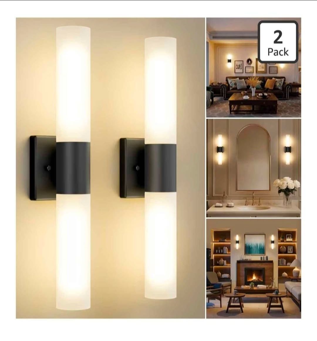 Aplique de pared de lujo negra #2500