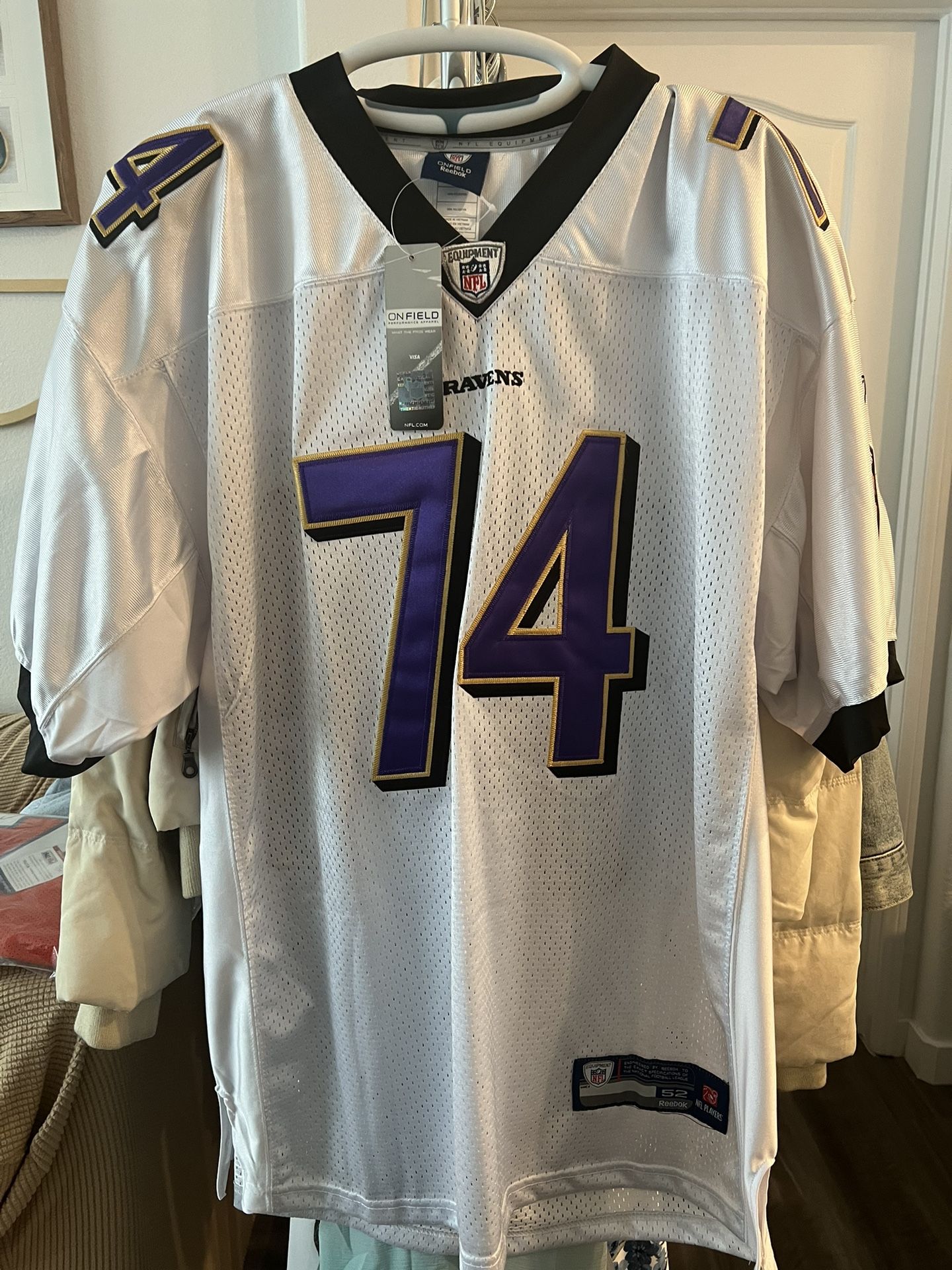 NFL Michael Oher Baltimore Ravens 74 Reebok Football Jersey 