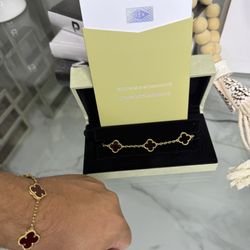 V C & A Red bracelet 