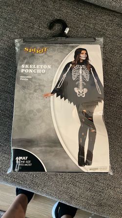 Skeleton poncho