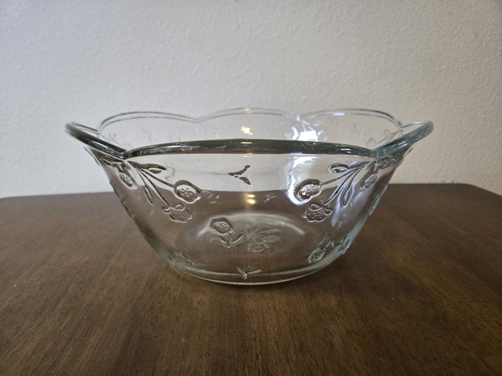 Vintage Anchor Hocking Savannah 3 piece salad set.