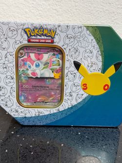 Pokémon TCG Sylveon ex Celebrations Tin