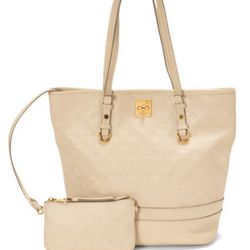 LOUIS VUITTON Citadine PM Bag Tote Bag Empreinte White 