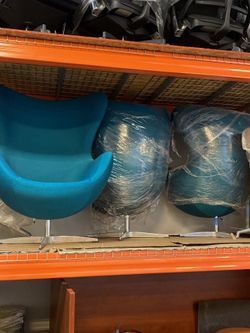 Teal Club Chairs On Swivel Base