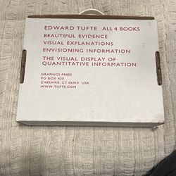 Edward Tufte 4 Books