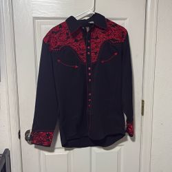 Scully Red And Black Button Up