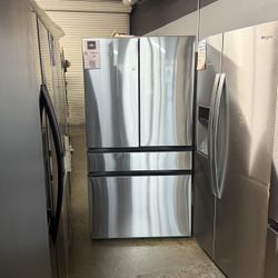Samsung - Bespoke 29 Cu Ft 4-Door French Door Refrigerator With Beverage Center In Stainless Steel 