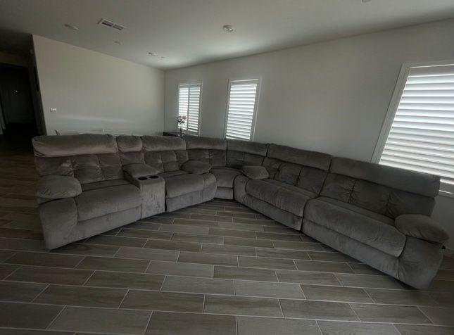 3 Piece Sectional Recliner Sofa