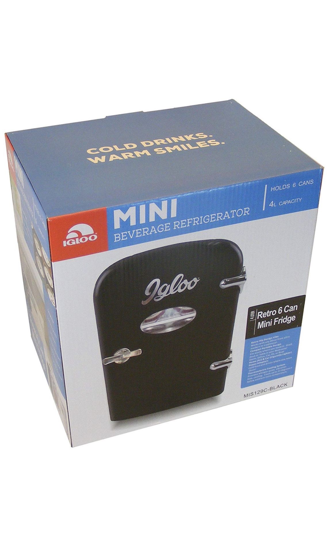 Mini Fridge Retro vintage Igloo 6 can mini fridge new