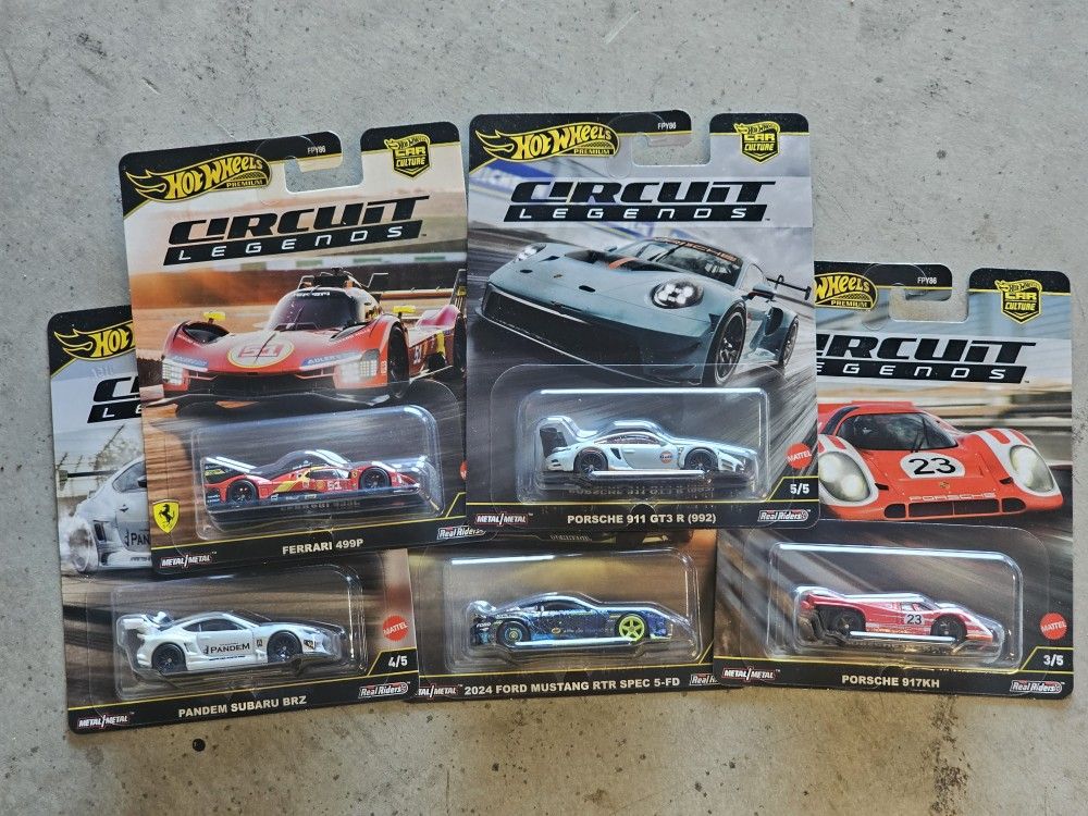 Hot Wheels Circuit Legends Set