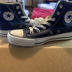 Brand New Blue Converse High Top Shoes Size 4