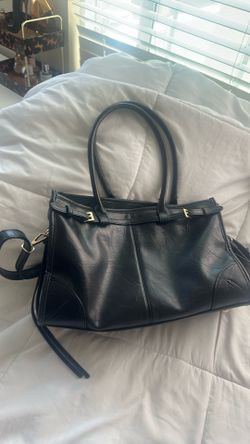 Black tote bag purse