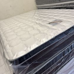 Queen Size Mattress Pillow Top 12” Thick ♦️all Sizes Available ♦️new Mattress ♦️the Most
