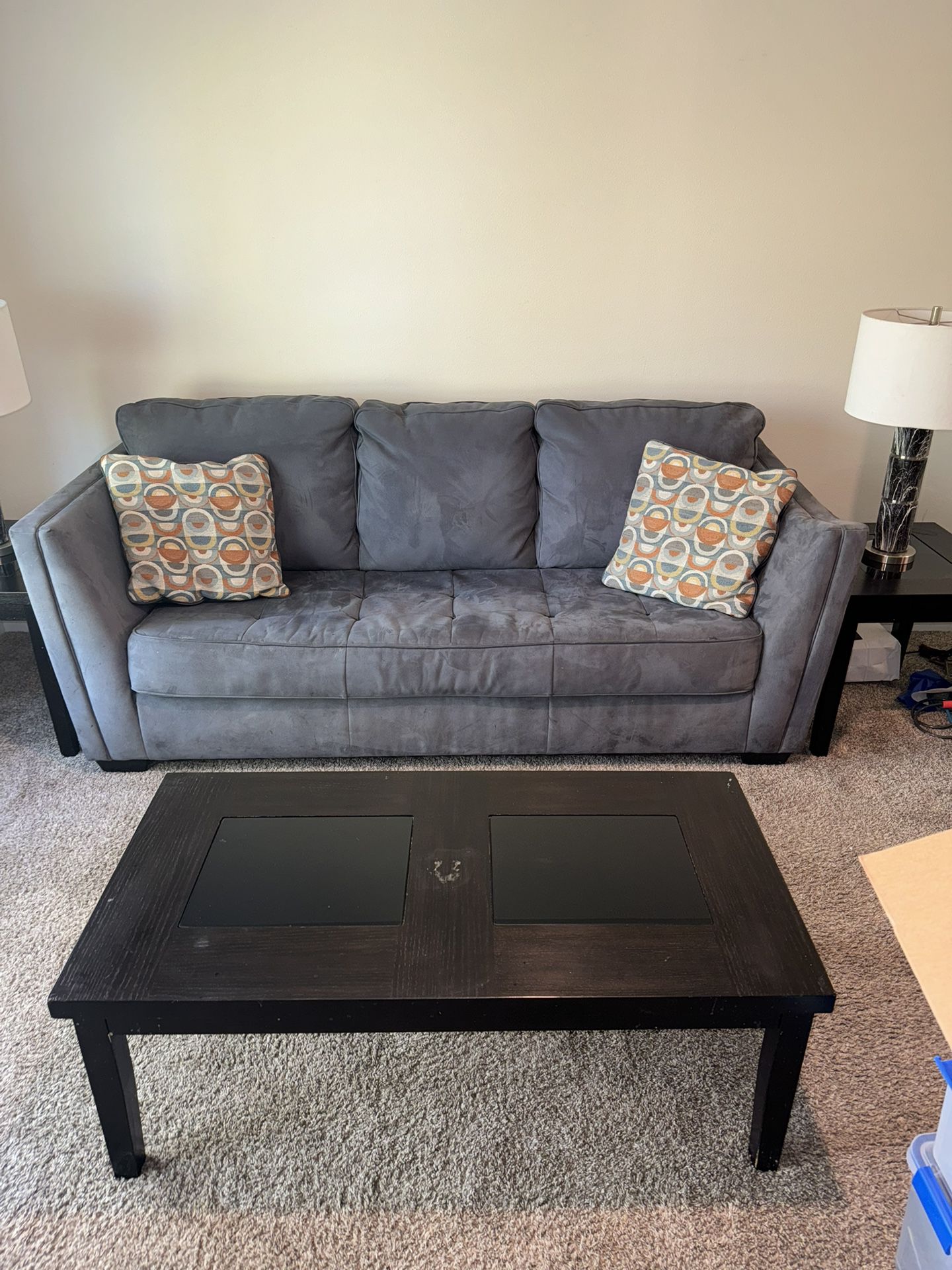 Coffee Table With Matching End Tables. Couch/ Lights Optional L