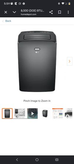 BRAND NEW A/C UNIT 8000 BTU  LG W/ REMOTE
