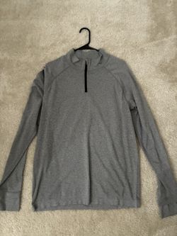 Grey Fabletics quarter zip