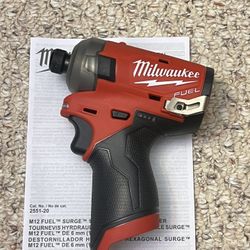 Milwaukee 2551-20 M12 FUEL SURGE Compact 1/4 in.  Hex Hydraulic Driver (Tool only)