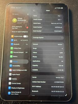 Ipad mini A17 pro 128 gb