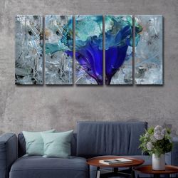 Painted Petals LX by Tristan Scott - 5 Piece Wrapped Canvas Print
