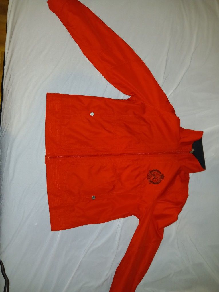 Vintage Polo Ralph Lauren Active-Wear Windbreaker Jacket Red/Medium