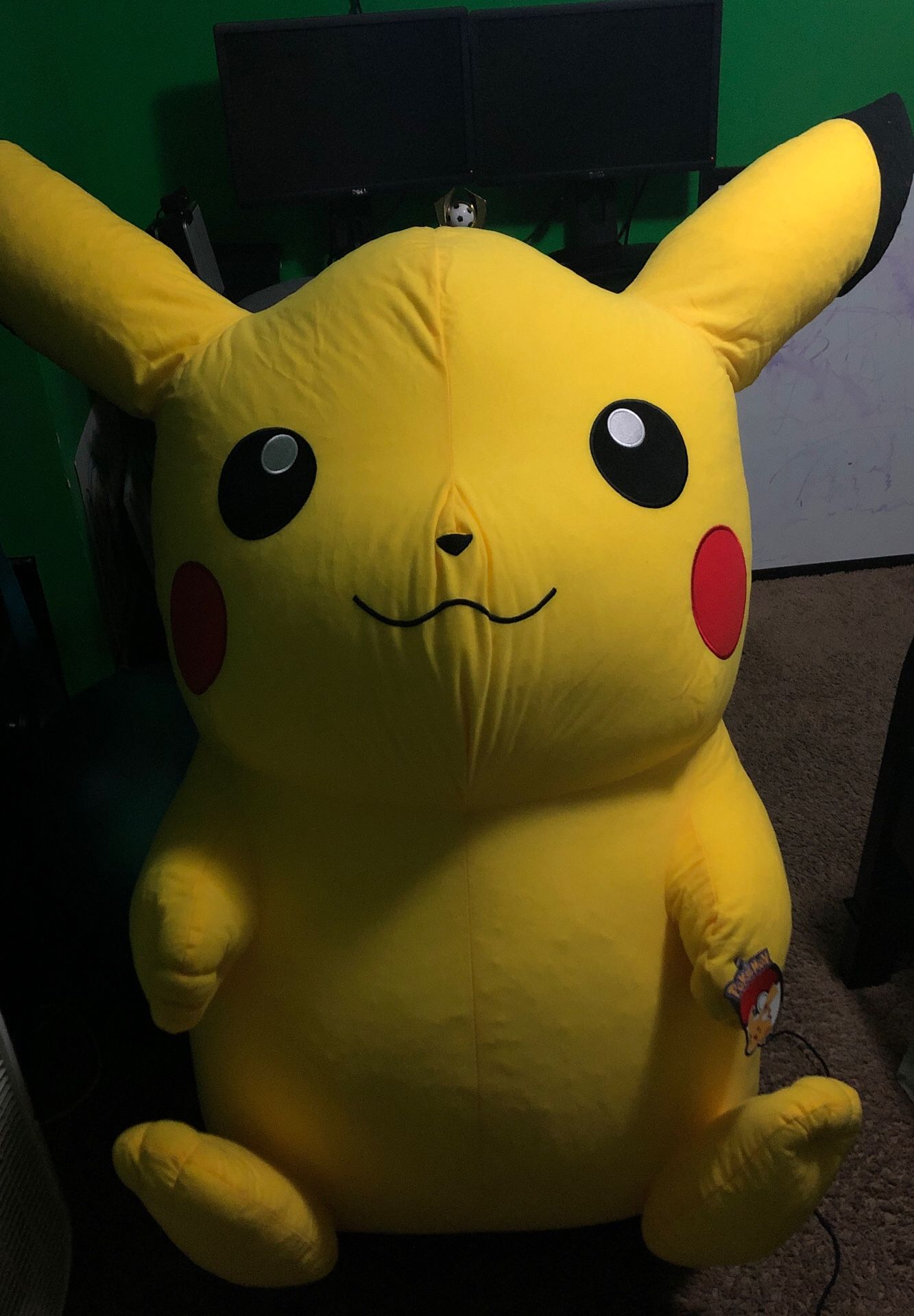 Giant Pikachu stuffed animal