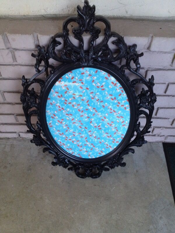 IKEA Ung Drill picture frame with goldfish print