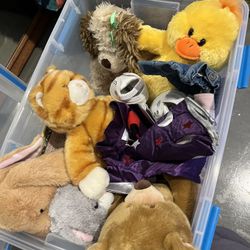 Box Of Build-Bears And Clothes
