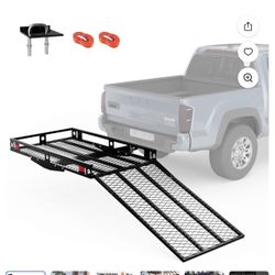 Scooter Loading Ramp with Heavy Duty 500 Lbs Wheelchair Hitch