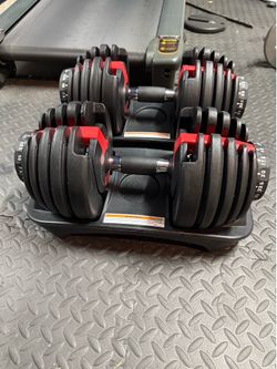 Adjustable dumbbells 5/LBS 52/5LBS a pair unbranded