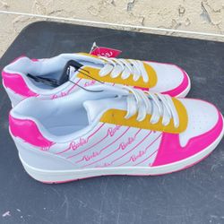 Barbie by Mattel Women's Casual Court Sneaker Shoe