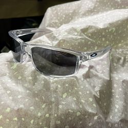 Clear Framed Oakley Sunglasses