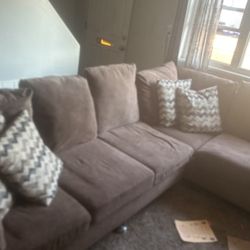 Sectional 2 Piece With Pillows $300 Or Best Offer 