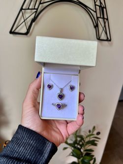 Amethyst jewelry set