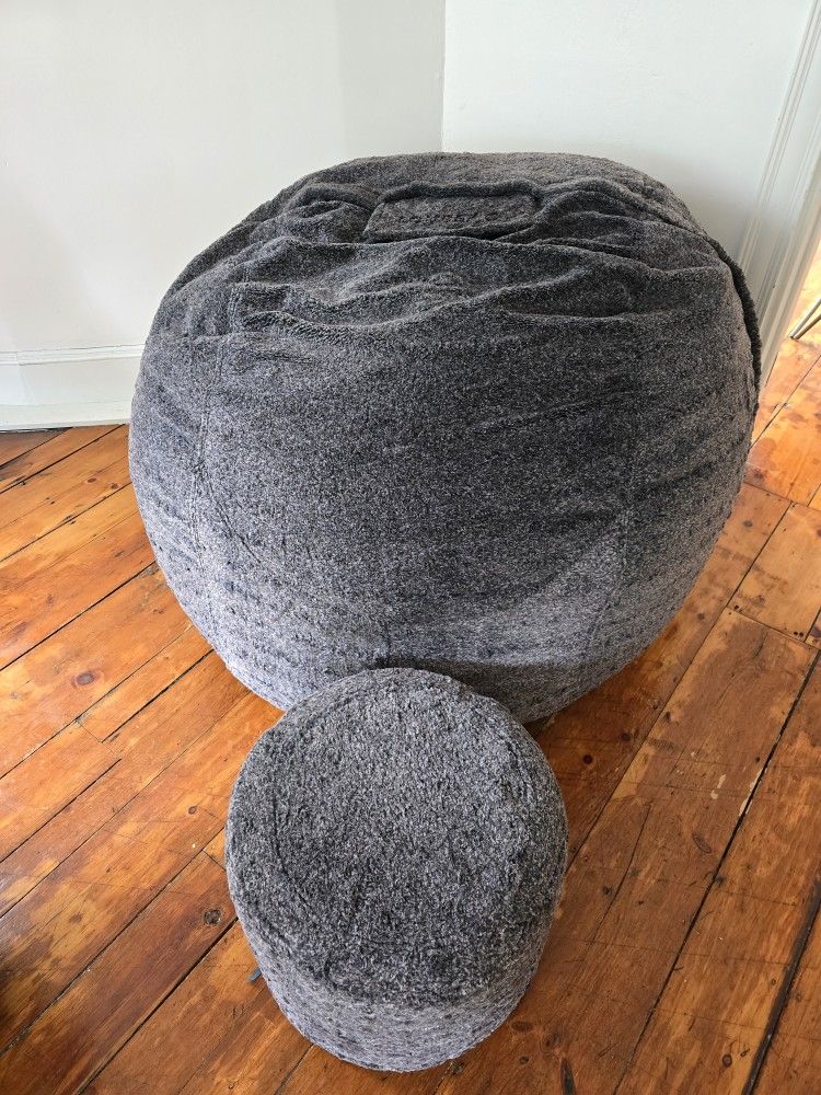 Lovesac Bean Bag + Ottoman – Excellent Condition