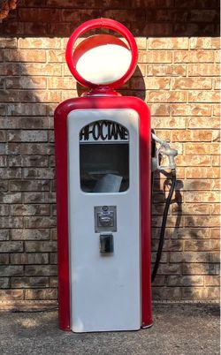 Awesome vintage gas pump gum ball machine
