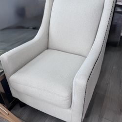 Cream White single seat sofa