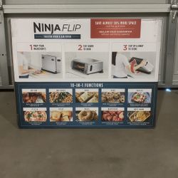 Ninja Flip 10-in-1 Toaster Oven & Air Fryer with Added Broil Rack