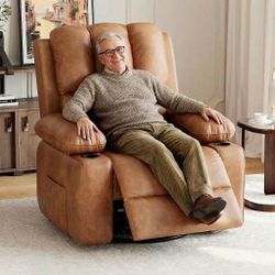 New Chair Recliner In Box with Heat & Massaging - Color Brown 