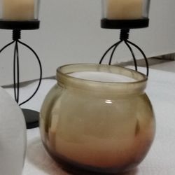 BRAND NEW - CANDLES & HOLDERS  ALL FOR  $6.