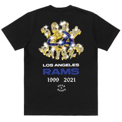 Unisex Born x Raised Black Los Angeles Rams T-Shirt