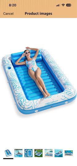 Tanning bed pool float