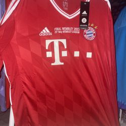  Bayern Munich 13/14 Champions League Final Long Sleeved Jersey XL