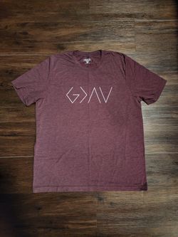 Elevated Faith Shirt God's Greater Than The Highs And Lows Men's XL