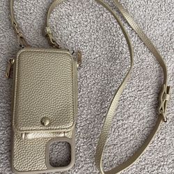 iPhone Mini 12 Max Pro Wallet Case Gold