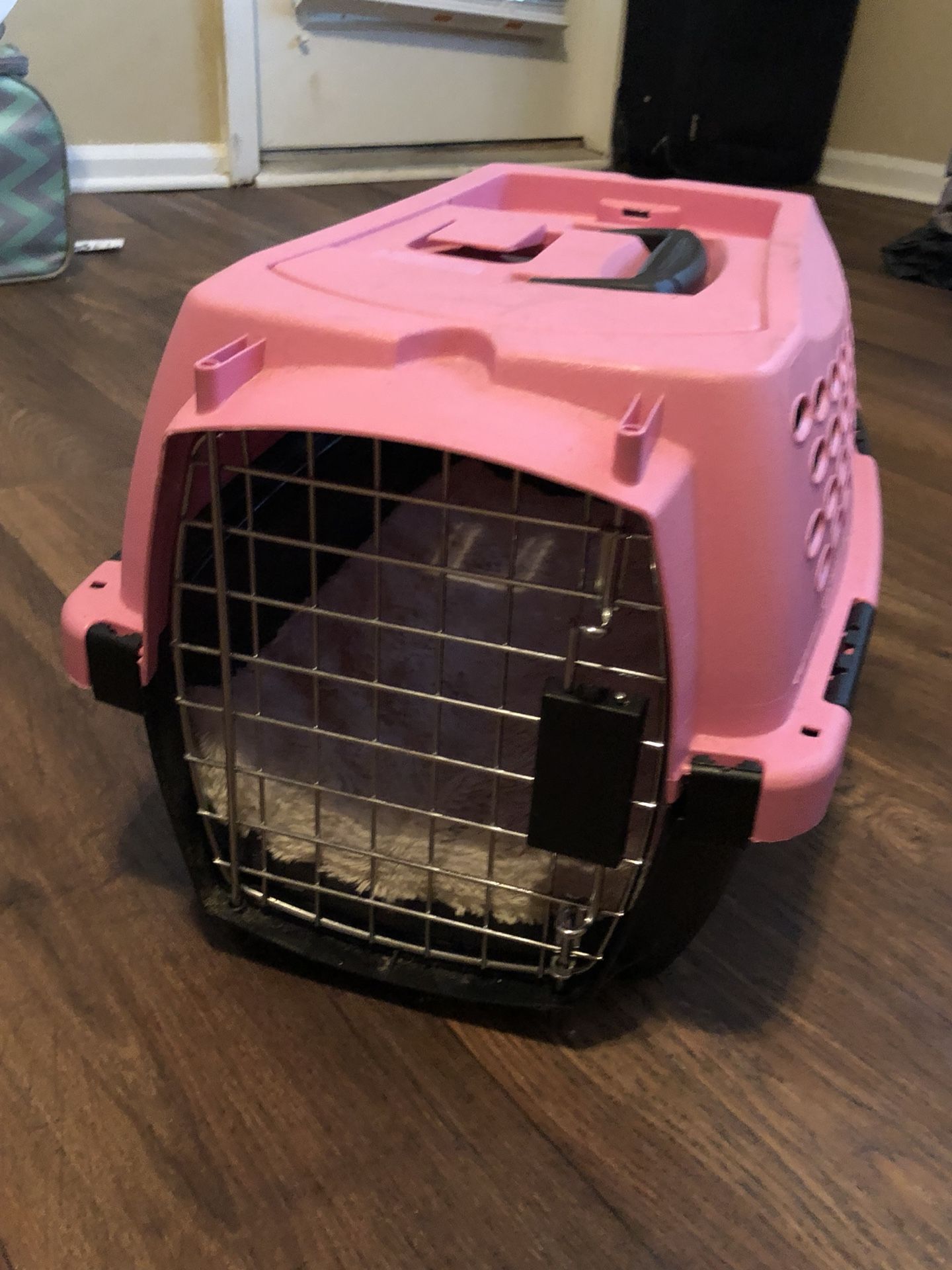 Small Pink Dog Crate