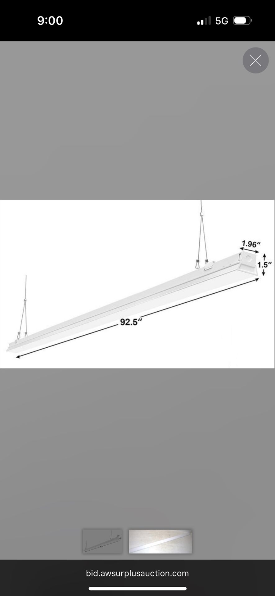 ANTLUX 8FT LED Commercial Warehouse And Shop Light