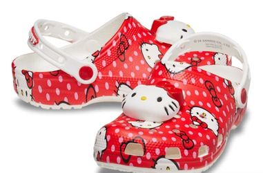 Hello Kitty Red Classic Crocs 