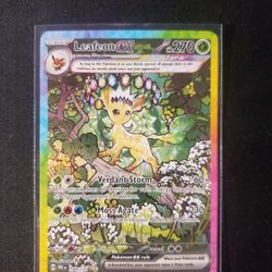 Pokémon Leafeon Prismatic Evolutions SIR