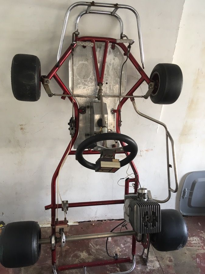 Emmick go kart frame with Yamaha 100 motor
