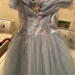 Blue Princess dress Size 4/5